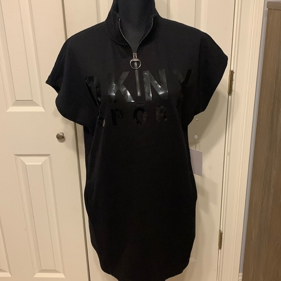 DKNY Sport Dresses & Skirts - DKNY Sport Quarter Zip Logo Dress